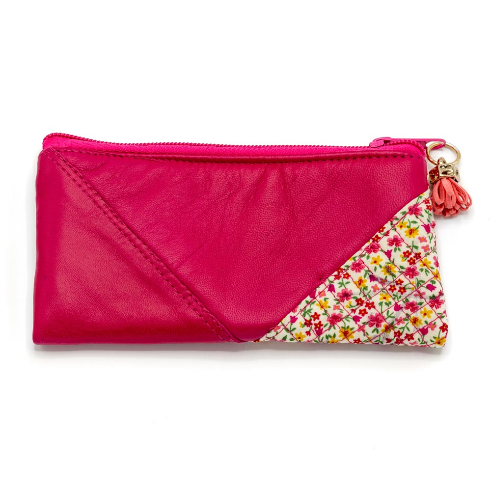 Cartera de piel de Flores clásicas Cartera de piel de Flores clásicas - Imagen 2