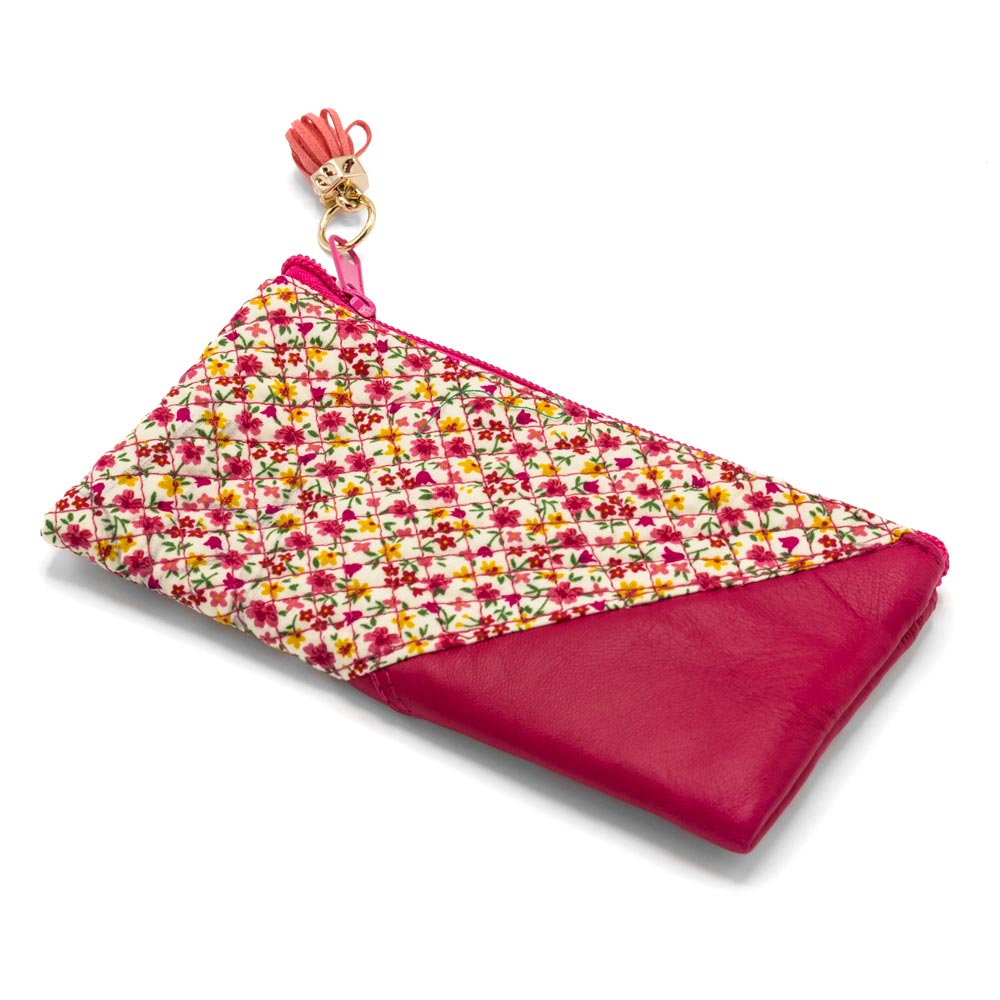 Cartera de piel de Flores clásicas Cartera de piel de Flores clásicas - Imagen 3