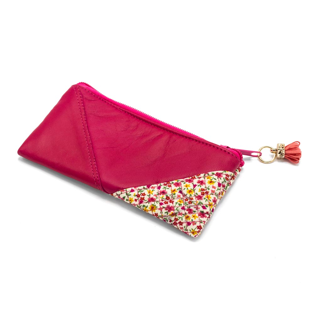 Cartera de piel de Flores clásicas Cartera de piel de Flores clásicas - Imagen 4